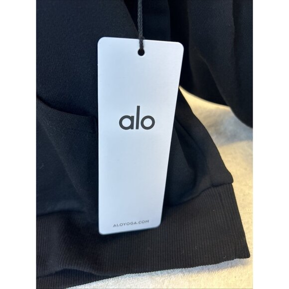 Alo Yoga Accolade Hoodie Pullover Men SZ L Black New w/Tags - Picture 3 of 10